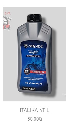 Lubricante Italika Guatemala