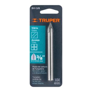 Broca vidrio 3/8 punta tungsteno