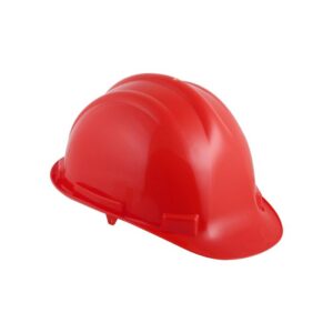 Casco de seguridad rojo, amarillo