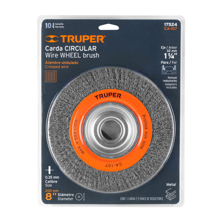 Cepillo alambre 8 x ¾ x 1 ¼  17524 Truper