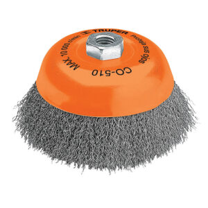Cepillo alambre copa liso 4xM14  10000rpm
