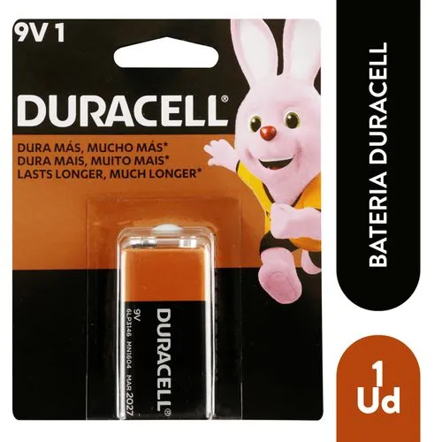 Batería Duracell Alcalina 9 