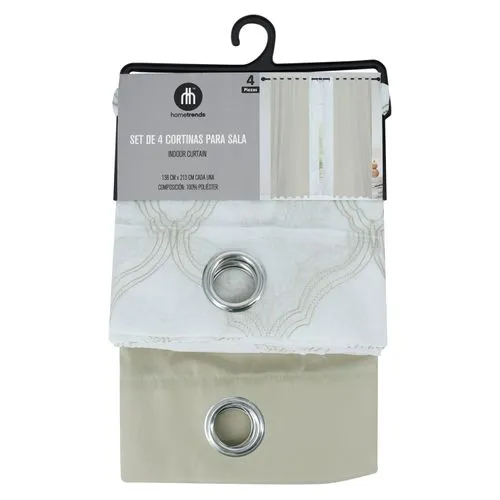 Cortinas Hometrends Para Dormitorio Verde Set