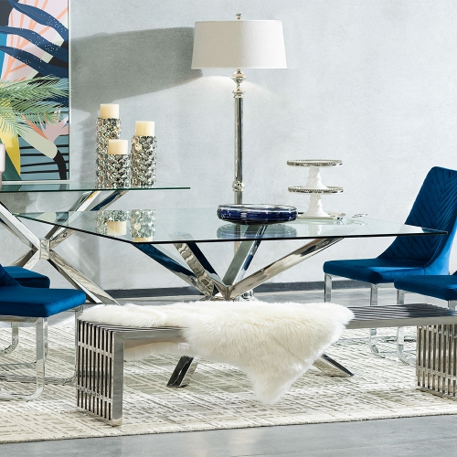 Mesa de comedor rectangular para 8