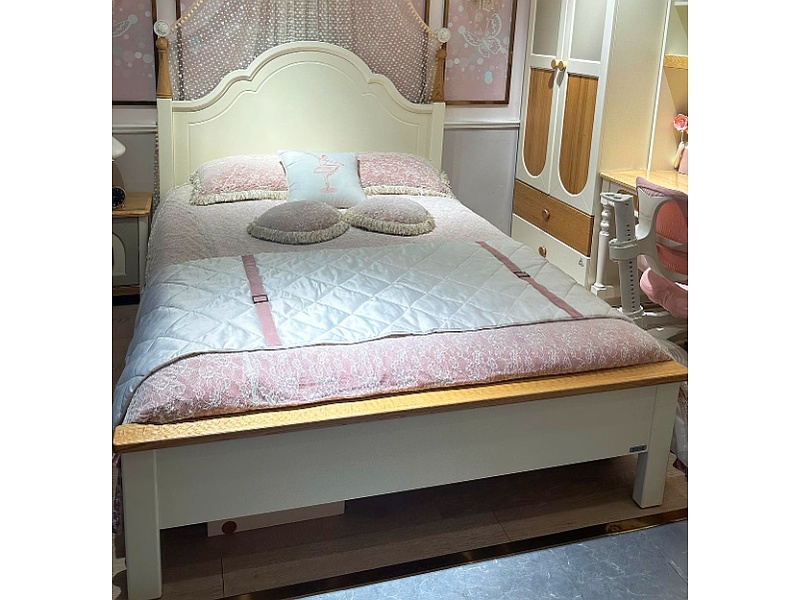 Cama Blanca Grande Madera Guatemala