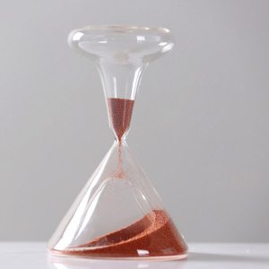 Reloj de arena color naranja H:17