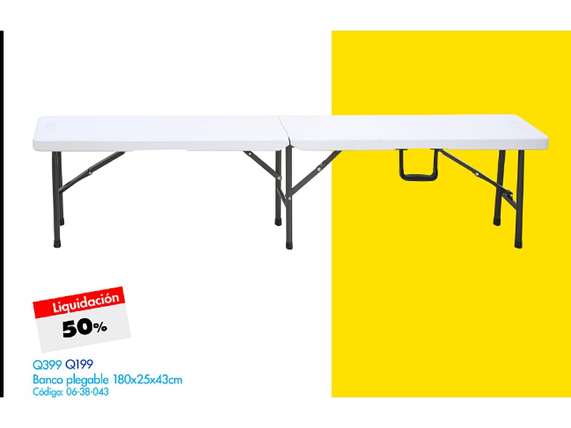 Banco plegable