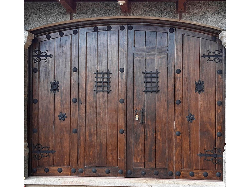 Puerta rústica madera sólida SAN JUAN