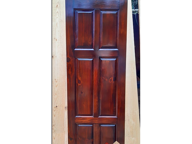 Puerta madera rojo caoba SAN JUAN 