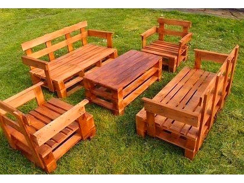 Juego Sillones Pallets SANARATE