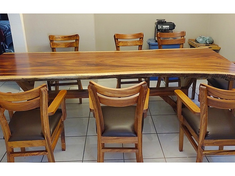 Mesa Comedor Superficie Madera Nogal CIUDAD VIEJA