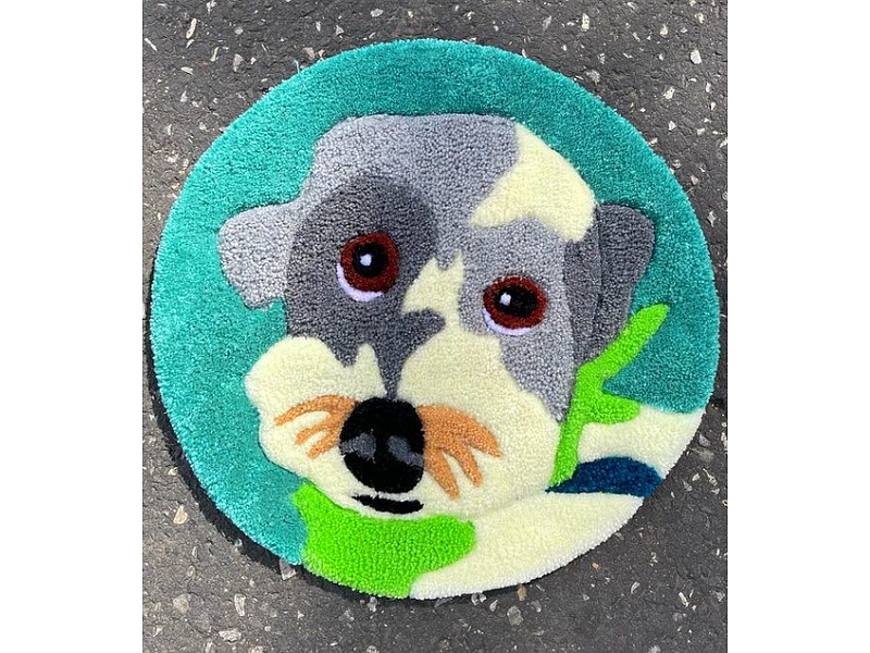 Alfombra redonda Perrito Guatemala