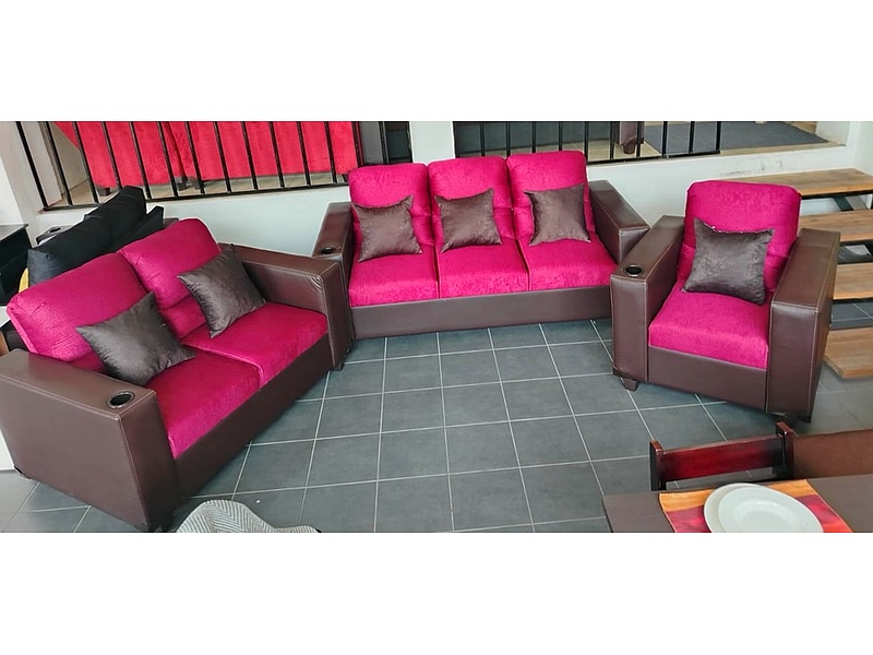 Juego sala cuero sintético CIUDAD DE GUATEMALA
