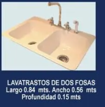 Lavatrastos de dos fosas Guatemala
