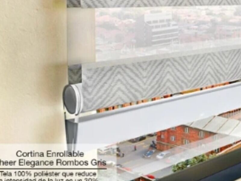 cortina sheer elegance rombos