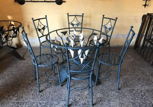 Juego de comedor para jardín