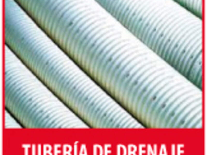 tubería de drenaje corrugada