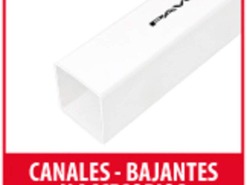 canales bajantes y accesorios