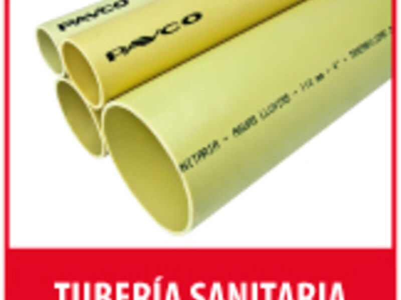 Tubería sanitaria pvc