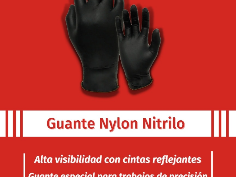 Guantes Nylon Nitrilos