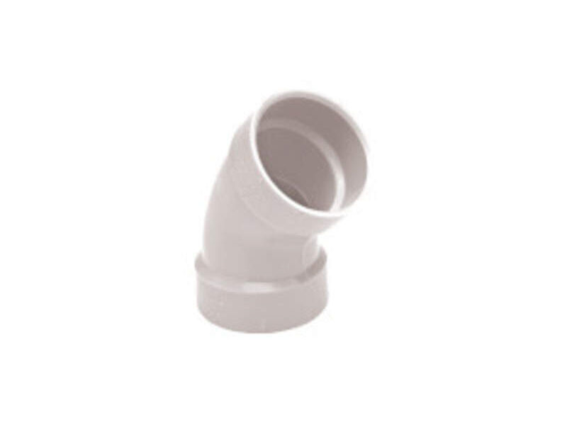 CODO 45 TUBERÍA SANITARIA