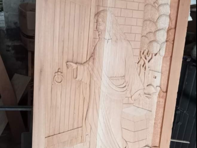 Puerta de madera personalizada Quiché