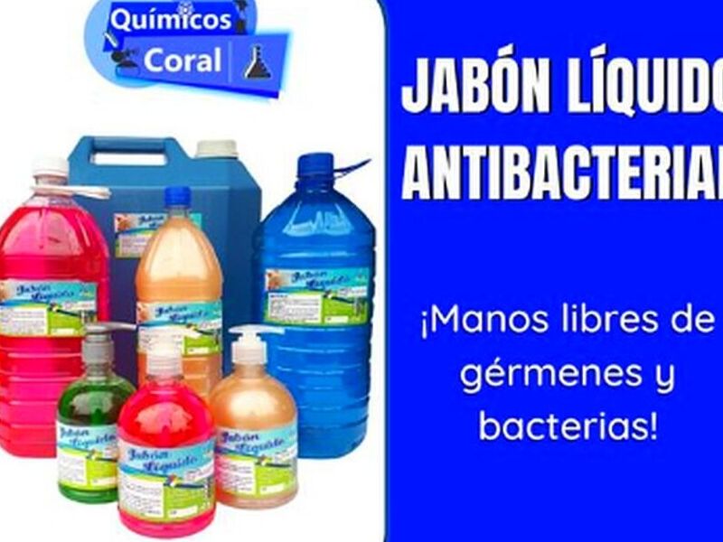 Jabón líquido antibacterial 