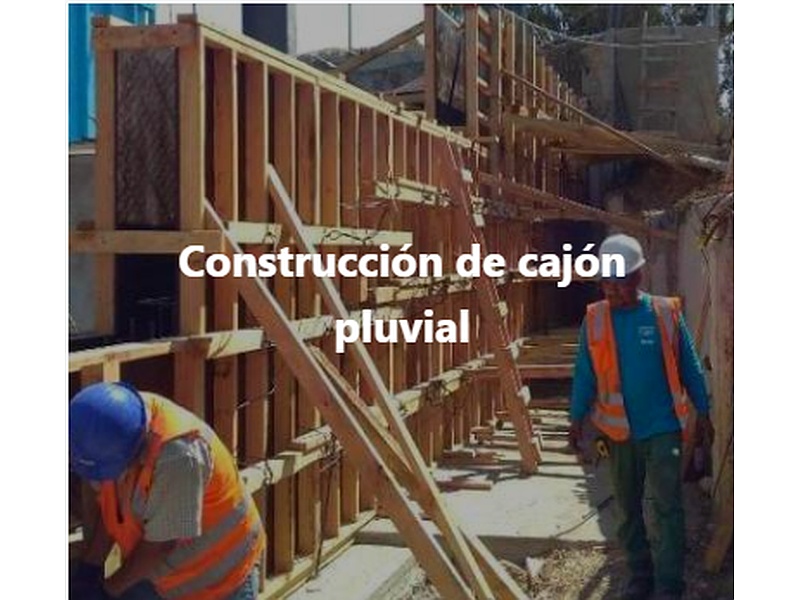 Cajon Pluvial Concretare Villa Nueva 