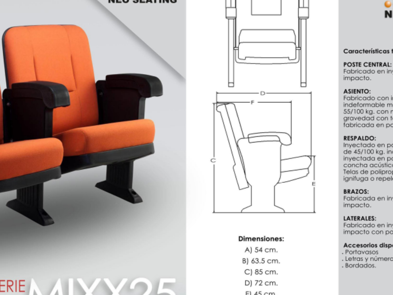 Butacas serie Mixx