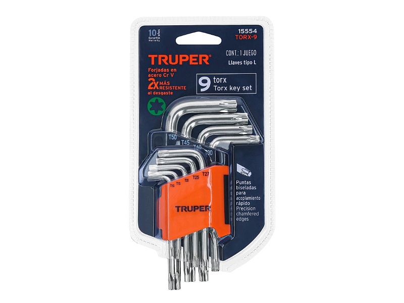 Juego 9 Llaves Torx 