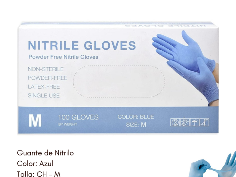 Guantes de nitrilo M