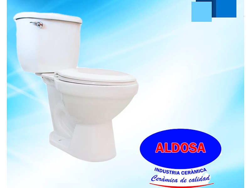 Sanitario Cerámico EcoFlush Blanco Guatemala
