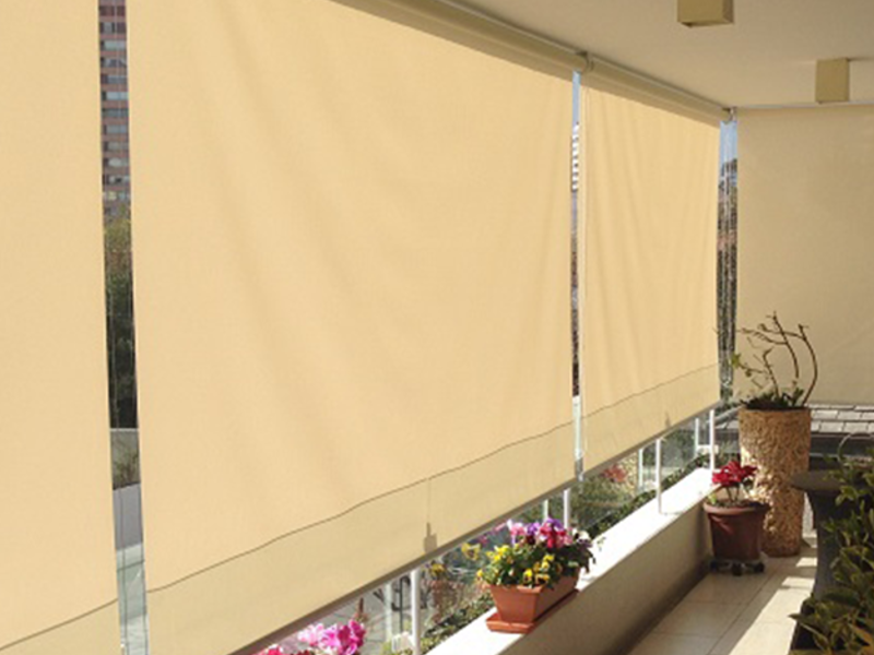Cortinas plegable blanca 
