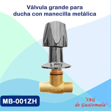 Valvula de ducha grande metalica, Guatemala