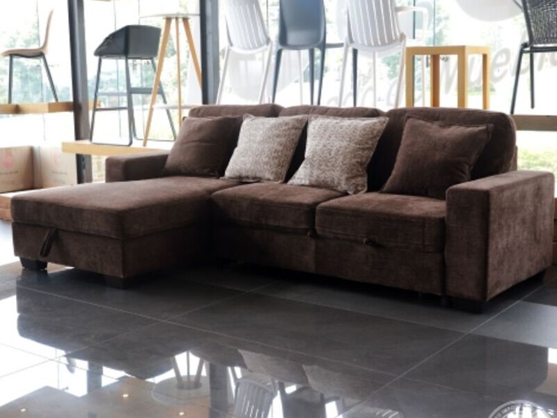 Sofá cama Country pop-up en L izquierda 