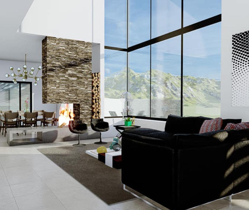 Diseño de Interiores de Sala Guatemala