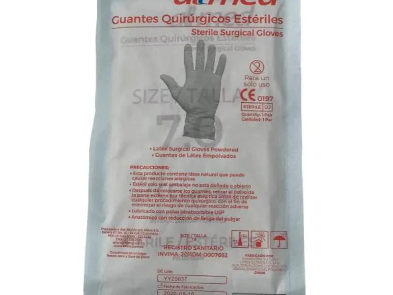 Guante steril allmed # 7