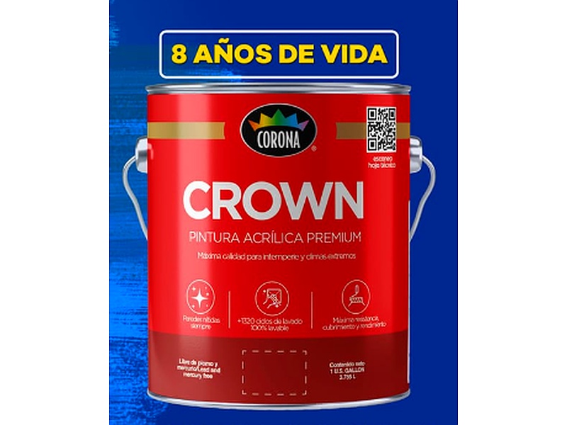 Pintura Acrílica Premium Crown Guatemala
