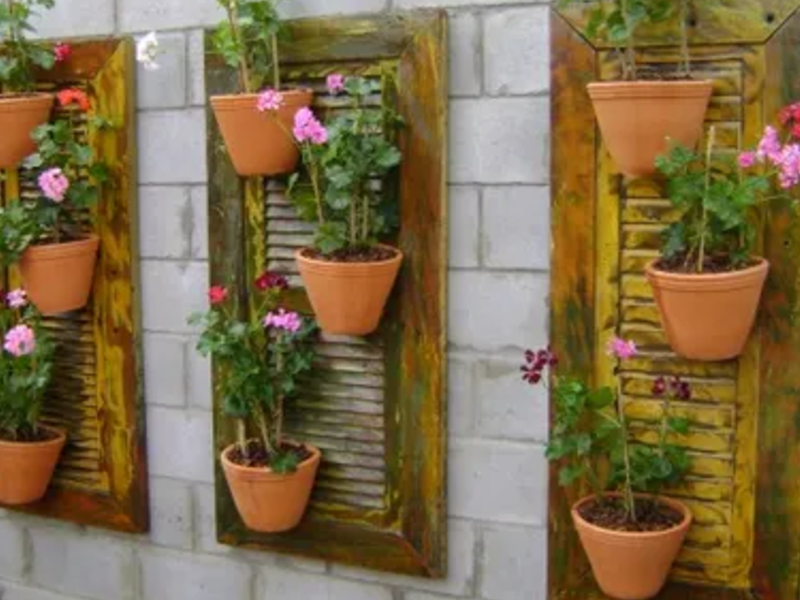 Maceta de pared