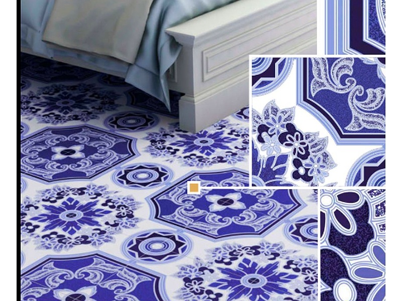 Porcelanato azul Guatemala