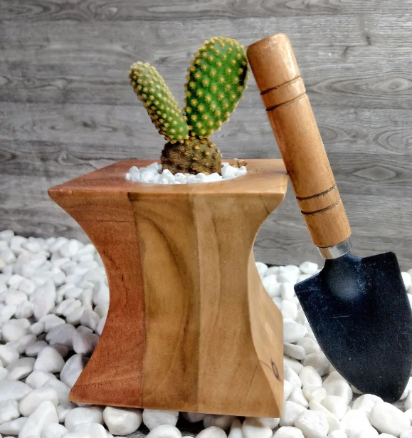 Macetero de Madera con Herramientas Guatemala