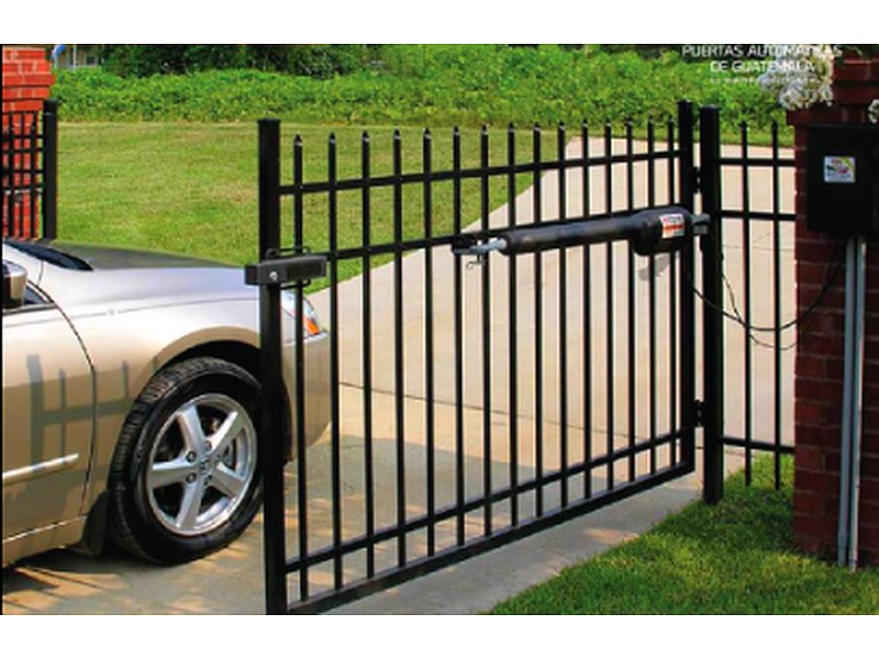 Puerta Garaje Aluminio Rejas Negras Guatemala