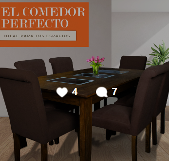Comedor moderno de 6 plazas Guatemala