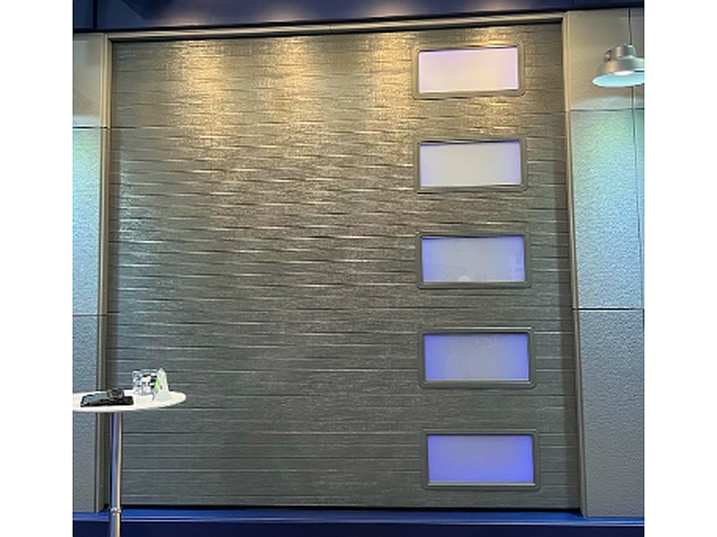 Puerta Garaje Aluminio paneles derecha Guatemala