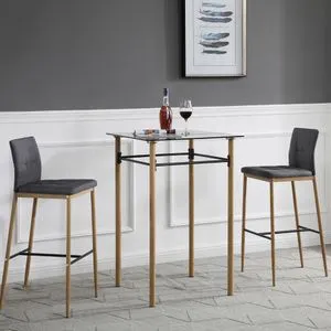 Comedor Argos Cuadrado Gris para 2