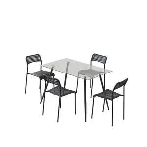 Set de Comedor de Vidrio Mariana para 4