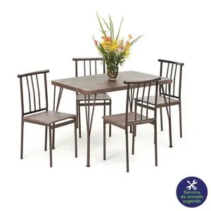 Comedor Rectangular Happy Café para 4