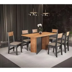 Comedor Rectangular Dani para 6 Personas