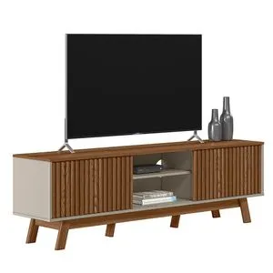 Rack para TV Neptuno Café y Blanco