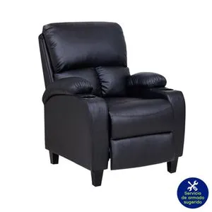Sillón Reclinable Negro 82x92x99 Cm - Z